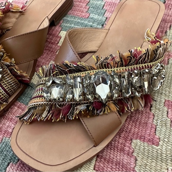 Crown vintage somaya rhinestone boho sandal - Picture 4 of 9